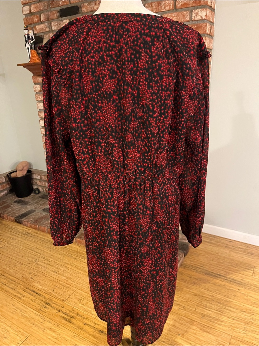 ✨ BeachLunchLounge Red & Black Printed Dress XL | Effortless Boho Chic ✨ - Picture 7 of 7